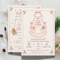 Delantal de Intercambio de Galletas de Navidad