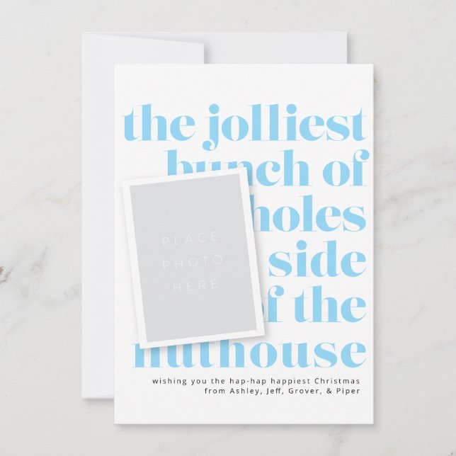 Invitación Delante de la tradición navideña de Jolmost Bunch (Anverso)