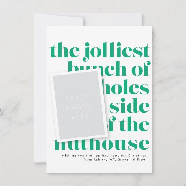 Invitación Delante de la tradición navideña de Jolmost Bunch (Anverso)