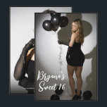 Invitación Delantero fotográfico completo y dorado moderno du<br><div class="desc">Personalizar como quieras.</div>