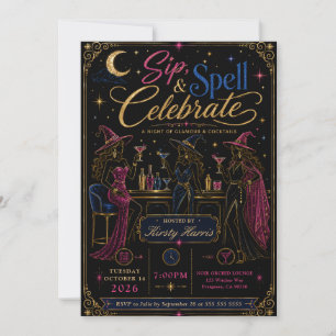 Invitación Deletrear y celebrar la fiesta de Halloween