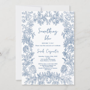 Invitación Delft Blue Chinoiserie Bridal Shower