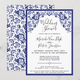 Invitación Delfts Blauw | Ducha Delft Blue Dutch Wedding