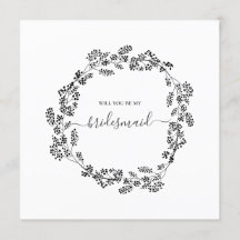 Delicada Boda Floral Moderna de la dama de honor