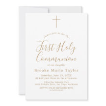 Delicada caligrafía de oro, primera comunión sagra