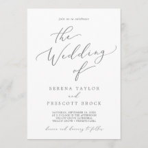 Delicada Caligrafía Plata El Boda De