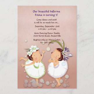 Invitación delicada de los bailarines