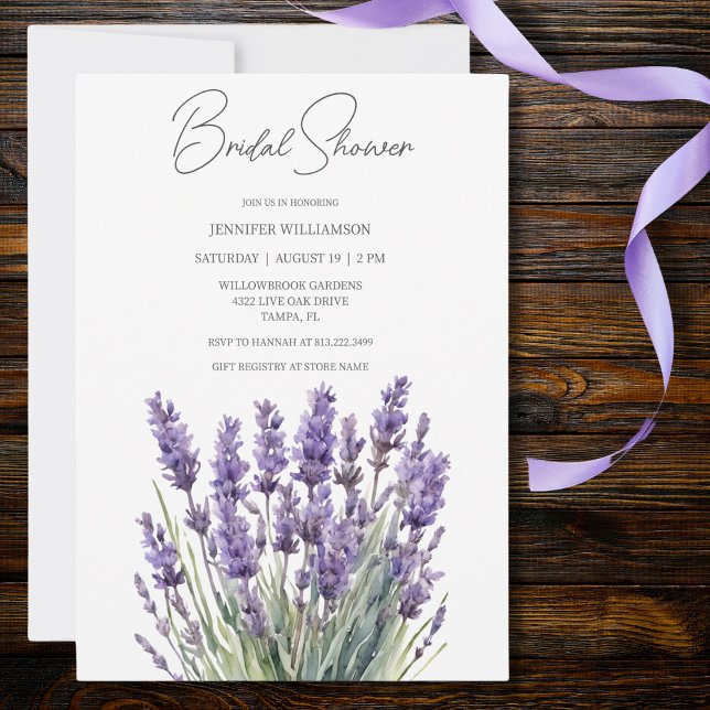 Invitación Delicada ducha de agua Heather Bridal (Subido por el creador)