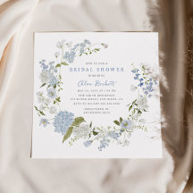 Delicada ducha espumosa de flores azules