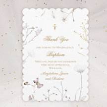 delicadas flores silvestres gracias por venir tarj