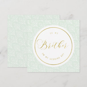 Invitación Delicado "A mi hermano el día de mi boda"