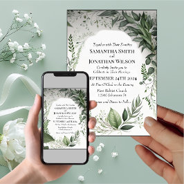 Invitación Delicado Boda de la primavera