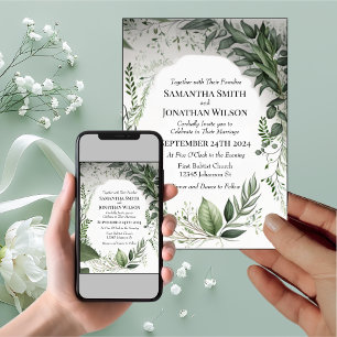 Invitación Delicado Boda de la primavera