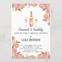 Delicado Brunch floral de verano y novia bubbly