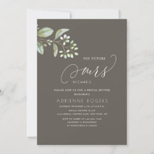 Invitación Delicado Eucalyptus Futuro Sra. Bridal Shower