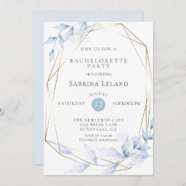 Invitación Delicado Foliage azul pálido lilaco