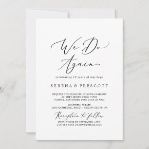 Invitación Delicado Juramento de Renovación de Nuevo en Calig