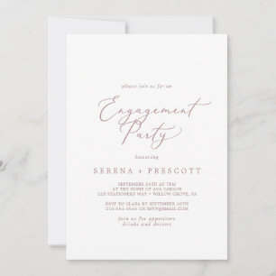 Invitación Delicado Partido de Participación en la Caligrafía