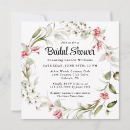 Invitación Delicados florines acuarela Floral Bridal Shower