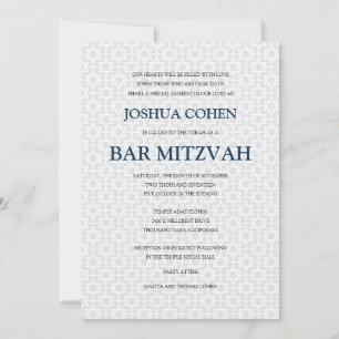 Invitación Delicate Bar Mitzvah