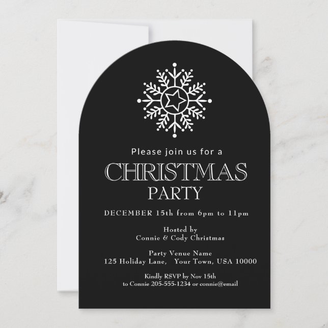 Invitación Delicate Pastel Swirls Christmas Ornament Party (Anverso)