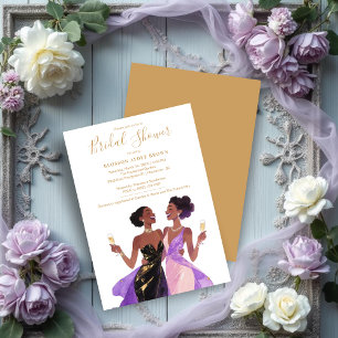 Invitación Delicate Two Sophisticated Women Bridal Shower