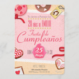 Invitación Delicias celebran Dibujo Imaginación