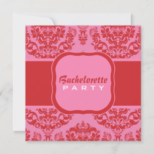 Invitación Delicio de cerezo con placa de nombre cuadrada