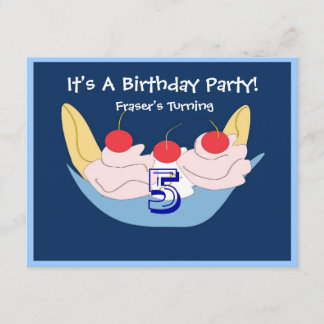 Invitación deliciosa de la fiesta de cumpleaños de
