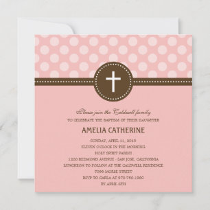 Invitación Deliciosos puntos Bautismo/Invitación a la Cristia