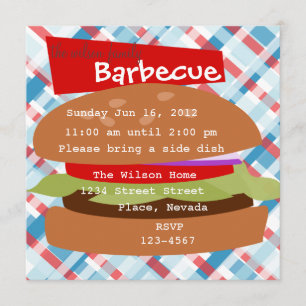 Invitación Delicious Hamburger