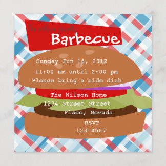 Invitación Delicious Hamburger