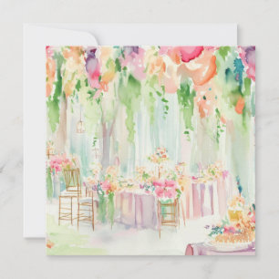 Invitación Delight de la flor: Pétalos Pastel, un Baby Shower