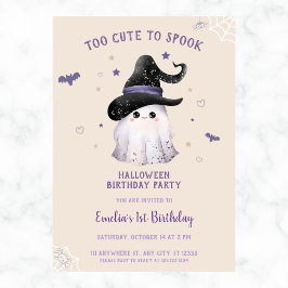 Invitación Demasiado lindo para hablar Chicas Halloween 1º cu