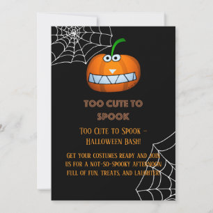 Invitación Demasiado lindo para hablar de divertida calabaza