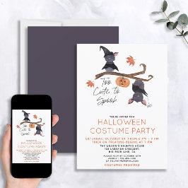 Invitación Demasiado lindo para hablar Fiesta de disfraces de
