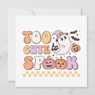 Invitación Demasiado lindo para hablar Halloween