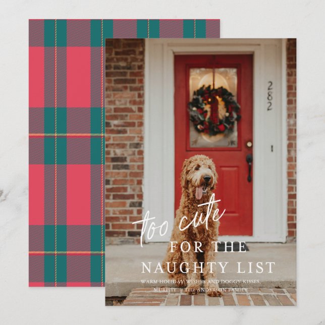 Invitación Demasiado lindo para la festividad de un Mascota d (Anverso / Reverso)