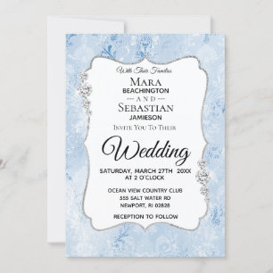 Invitación *~* Demask Photo - RSVP - Boda de diamantes QR