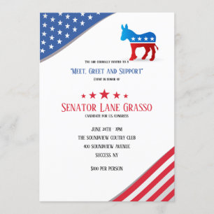 Invitación Democratic de la recaudador de fondos