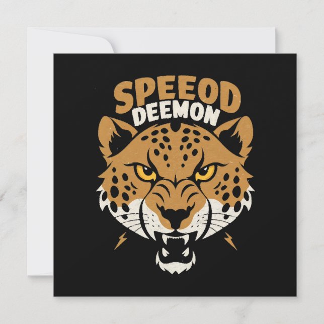 Invitación Demonio de la Velocidad (Anverso)