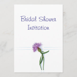 Invitación Demostración nupcial de la boda del tema escocés,