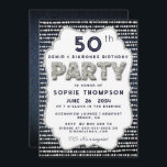 Invitación Denim Diamonds Bling Purpurina Frame Birday Party<br><div class="desc">Un sencillo, moderno, elegante y de moda, modelo de invitación a la fiesta de cumpleaños con un fondo denim, el FIESTA de palabra cubierto de diamantes blancos (diamantes simulados, no reales) y en tipografía moderna, así como un elegante marco de "diamantes". Diseño de moda "denim y diamantes" para una mujer...</div>