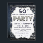 Invitación Denim Diamonds Bling Purpurina Frame Birday Party<br><div class="desc">Un sencillo, moderno, elegante y de moda, modelo de invitación a la fiesta de cumpleaños con un fondo denim, el FIESTA de palabra cubierto de diamantes blancos (diamantes simulados, no reales) y en tipografía moderna, así como un elegante marco de "diamantes". Diseño de moda "denim y diamantes" para una mujer...</div>