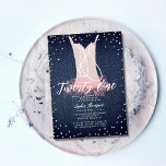 Invitación Denim Diamonds Pearls Pink Tutu 21 Bash de cumplea<br><div class="desc">Un sencillo, moderno, elegante y moda de 20 años de plantilla de invitación a la fiesta de cumpleaños con un fondo de denim, cuerdas de perlas en un traje de bailarina de tutu con rublos rosas y rociadas de diamantes (diamantes simulados, no reales) y tipografía moderna en blanco. Un diseño...</div>