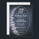 Invitación Denim Diamonds Pink Butterfly Frame Birday Party<br><div class="desc">Una plantilla de invitación para una fiesta de cumpleaños sencilla, moderna, elegante y de moda con un fondo de denim, un marco de mariposas brillantemente rosa, iridiscente, diamantes de imitación (¡esto es un efecto digital, no son verdaderos diamantes de imitación!) y escritura moderna de caligrafía, y tipografía en blanco. Diseño...</div>