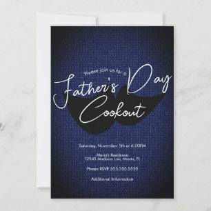 Invitación Denim Masculino de Cocina del Día del Padre