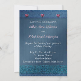 Invitación Denim Wedding Invitation