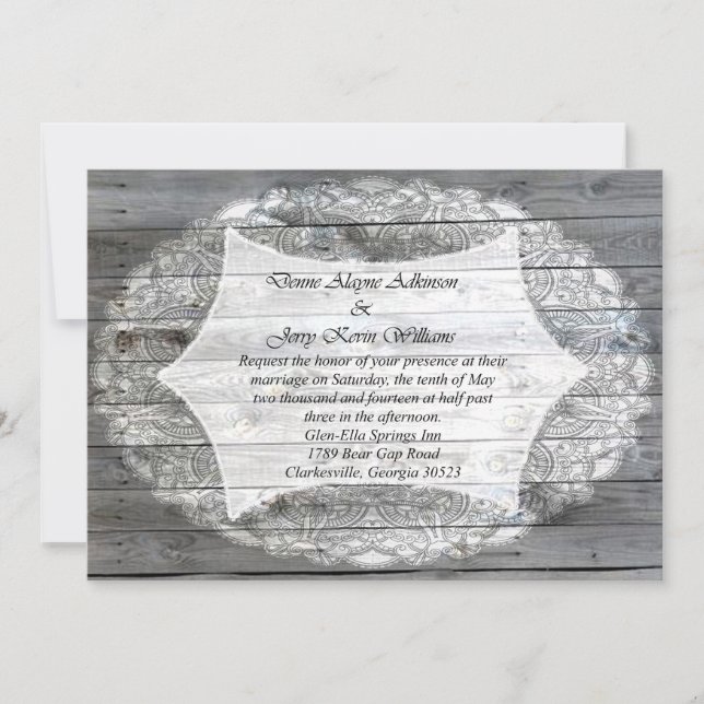 Invitación Denne Adkinson Kevin Williams invita (Anverso)