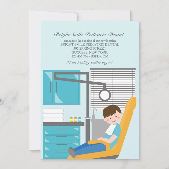 Invitación dental del paciente dental (Anverso)